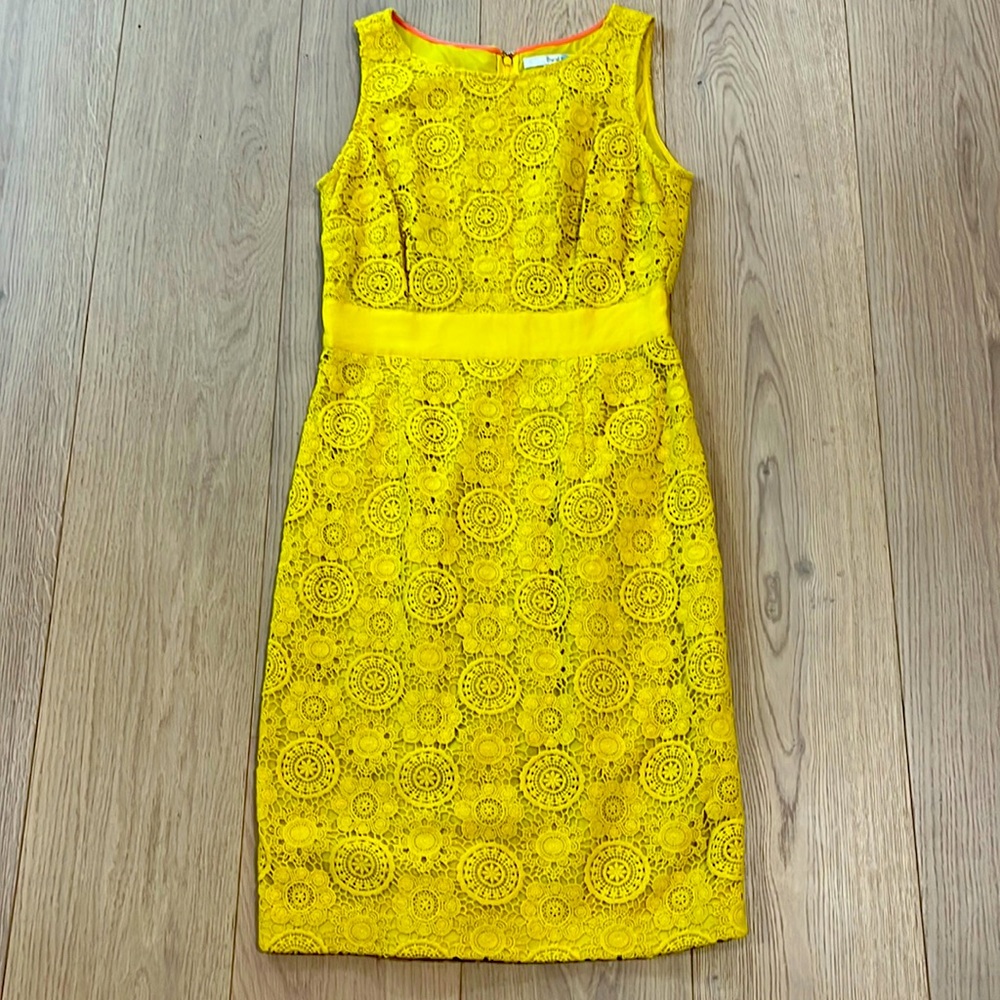 Boden Women’s Size 4 Yellow Sleeveless Dress